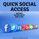 Quick Social Access  screen for extension Chrome web store in OffiDocs Chromium