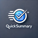 QuickSummary  screen for extension Chrome web store in OffiDocs Chromium