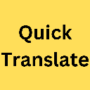 QuickTranslate Translate Anywhere  screen for extension Chrome web store in OffiDocs Chromium