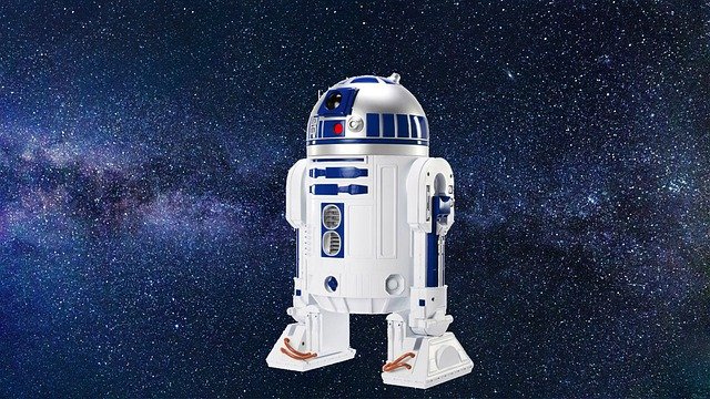 Free graphic r2d2 robot starwars film android to be edited by GIMP free image editor by OffiDocs