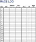 Free download Race Log DOC, XLS or PPT template free to be edited with LibreOffice online or OpenOffice Desktop online