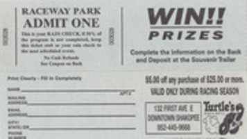 Free download Raceway Park ticket stubs (Shakopee, MN) free photo or picture to be edited with GIMP online image editor
