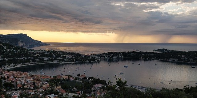 Free download Rade Villefranche-Sur-Mer Sea -  free photo or picture to be edited with GIMP online image editor