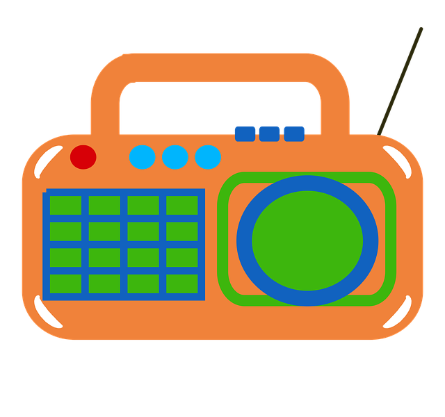 Free download Radio Retro Orange -  free illustration to be edited with GIMP free online image editor