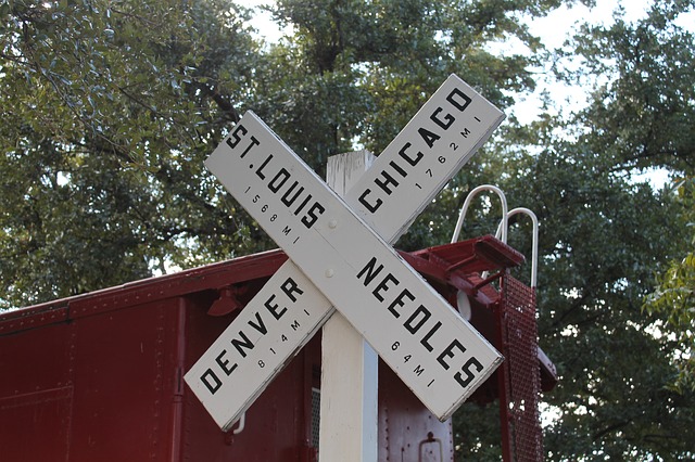 Free download railroad crossing route 66 usa free picture to be edited with GIMP free online image editor