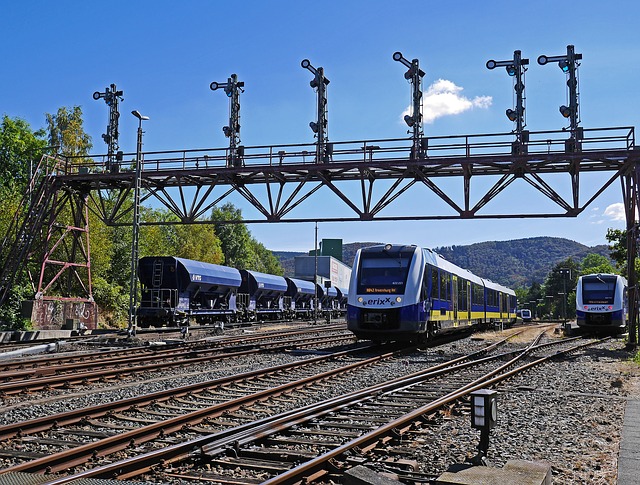 Free download railroad tracks signal bridge free picture to be edited with GIMP free online image editor