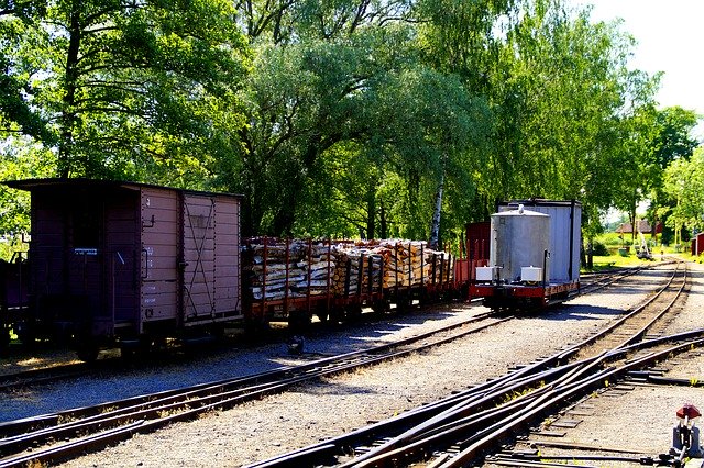 Free download Railway Museum Wagons Rails Narrow -  free photo or picture to be edited with GIMP online image editor