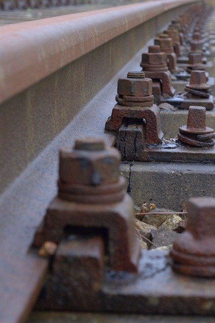 Free download Railway Rails Gleise -  free photo or picture to be edited with GIMP online image editor