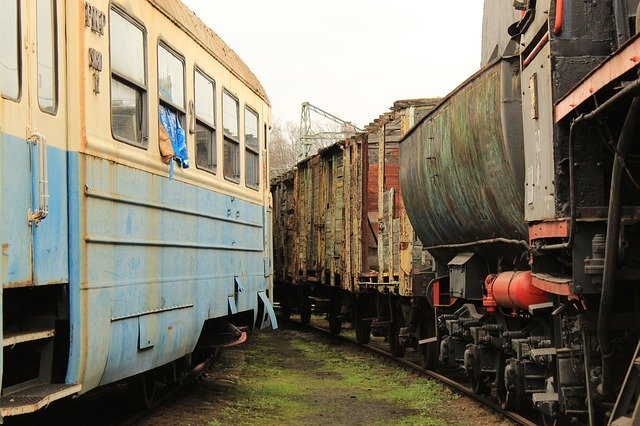 Download grátis Railway Wagons Old - foto ou imagem grátis para ser editada com o editor de imagens online GIMP