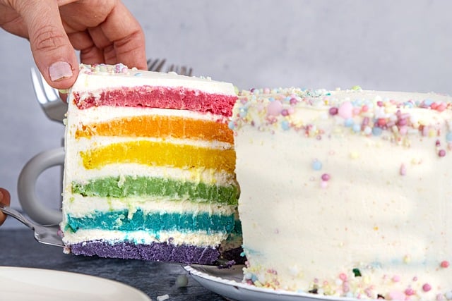 Free download rainbow cake cakes rainbow children free picture to be edited with GIMP free online image editor