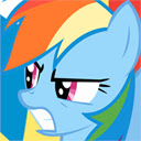 Rainbow Dash Theme  screen for extension Chrome web store in OffiDocs Chromium