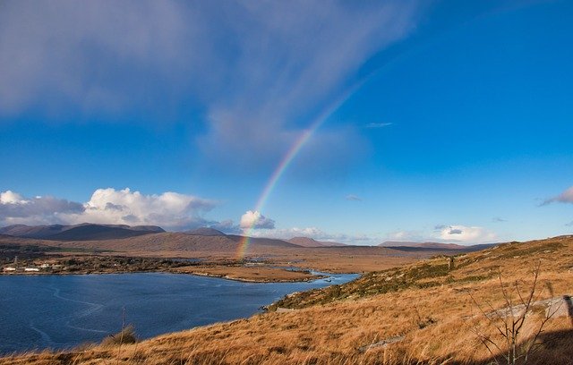 Free download Rainbow Ireland Sky -  free photo or picture to be edited with GIMP online image editor