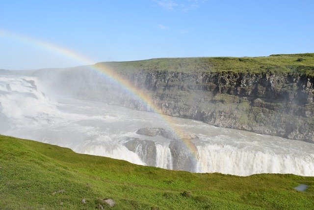 Gratis download Rainbow Landscape Iceland - gratis foto of afbeelding om te bewerken met GIMP online afbeeldingseditor