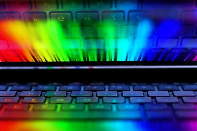 Libreng download Rainbow Laptop Keyboard - libreng larawan o larawan na ie-edit gamit ang GIMP online na editor ng imahe