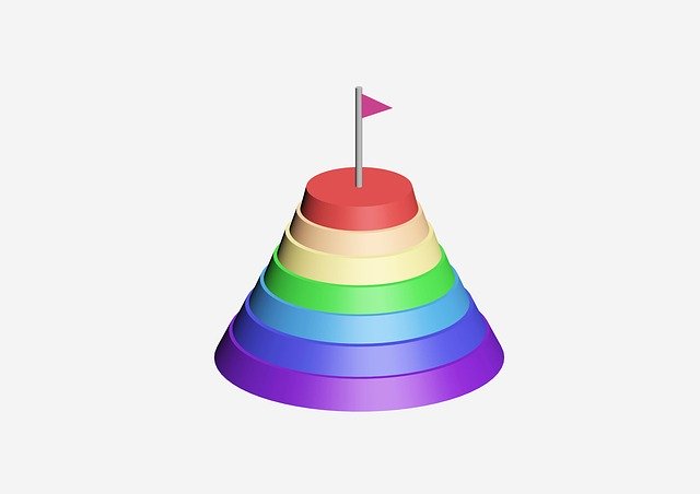 Free download Rainbow Ranking Three-Dimensional -  free illustration to be edited with GIMP free online image editor