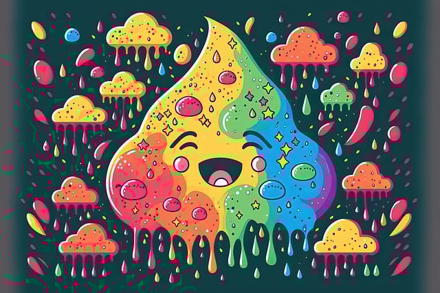 Free download rainbows drip dripping paint happy free picture to be edited with GIMP free online image editor