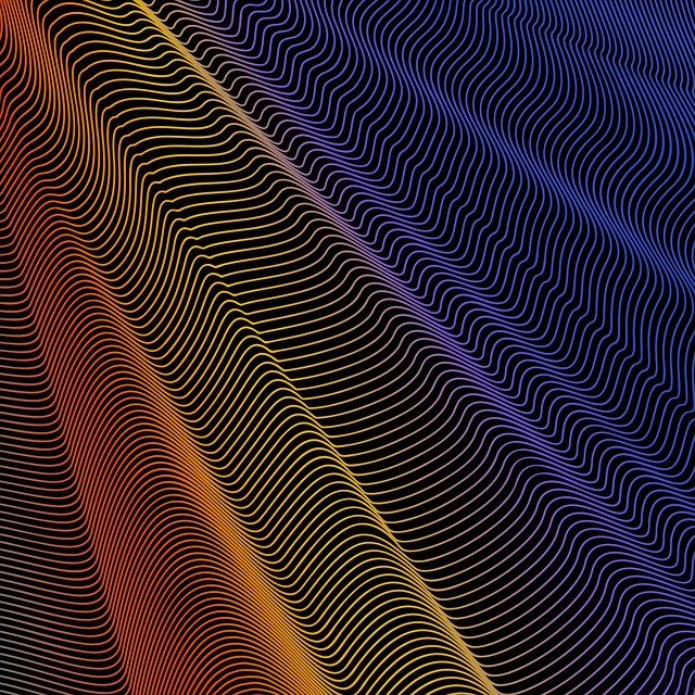 Free download Rainbow Waves Mesh -  free illustration to be edited with GIMP free online image editor