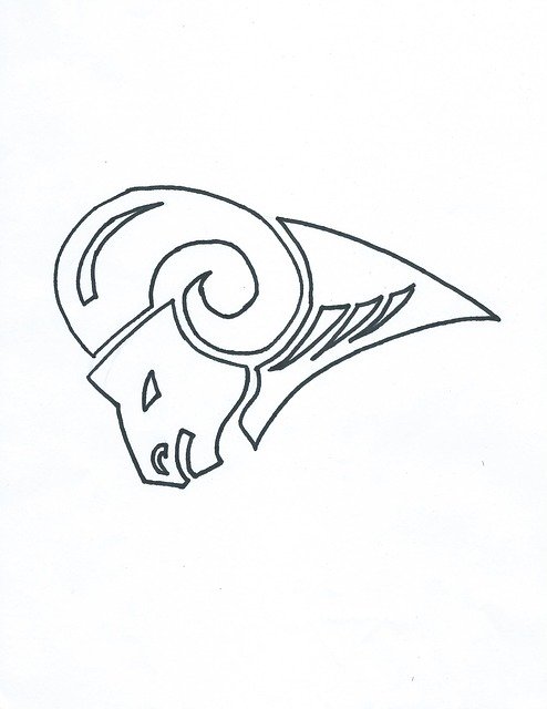 Free download Ram Sheep Sketch -  free illustration to be edited with GIMP free online image editor