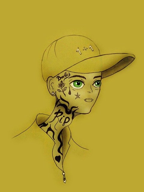 無料ダウンロードRapRapperGangsta-GIMPで編集できる無料のイラスト無料のオンライン画像エディタ