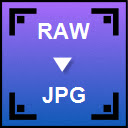 RAW to JPG Converter  screen for extension Chrome web store in OffiDocs Chromium