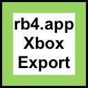 rb4.app Xbox Library Exporter  screen for extension Chrome web store in OffiDocs Chromium