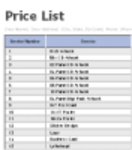 Free download RD Price List Microsoft Word, Excel or Powerpoint template free to be edited with LibreOffice online or OpenOffice Desktop online