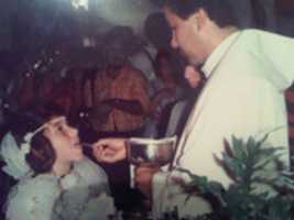 Free download Recibiendo a Cristo (198?, Parroquia Miramar, Comuna 7) free photo or picture to be edited with GIMP online image editor