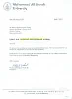 Free download Recieving Letter From the President of Muhammad Ali Jinnah University Upon Recieving Durood O Salam Books free photo or picture to be edited with GIMP online image editor