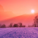 Red afternoon on the mountain  screen for extension Chrome web store in OffiDocs Chromium
