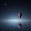 Red and Blue Hot Air Balloon Floating on Air  screen for extension Chrome web store in OffiDocs Chromium