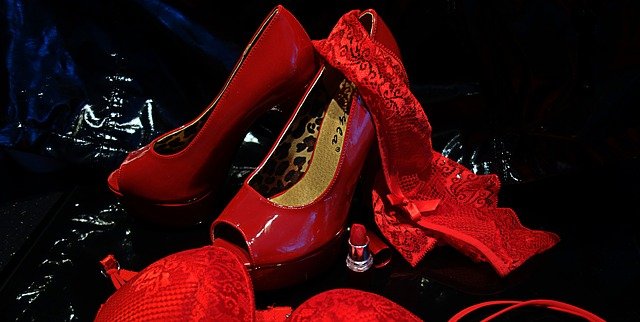 Free download red black paint leather lingerie free picture to be edited with GIMP free online image editor