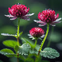 Red clover wallpaper  screen for extension Chrome web store in OffiDocs Chromium