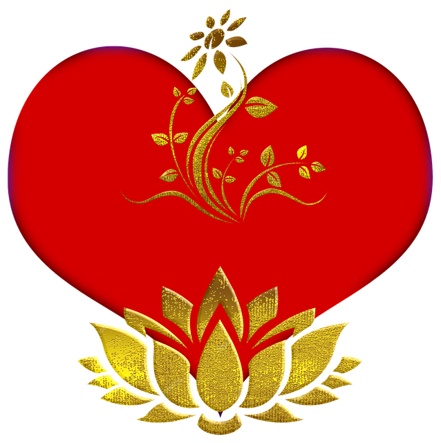Free download Red Gold Love -  free illustration to be edited with GIMP free online image editor
