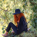Red haired girl  screen for extension Chrome web store in OffiDocs Chromium