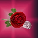 Red roses and diamonds  screen for extension Chrome web store in OffiDocs Chromium