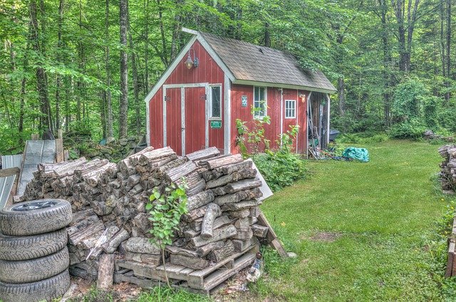 Free download Red Shed Architecture Vermont New -  free photo or picture to be edited with GIMP online image editor