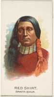 Free download Red Shirt, Dakota Sioux, from the American Indian Chiefs series (N2) for Allen & Ginter Cigarettes Brands free photo or picture to be edited with GIMP online image editor