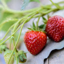 Red strawberry  screen for extension Chrome web store in OffiDocs Chromium