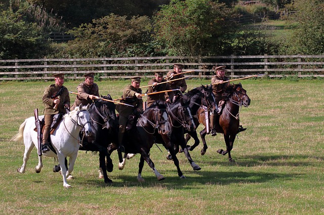Free download reenactment beamish lancers horses free picture to be edited with GIMP free online image editor