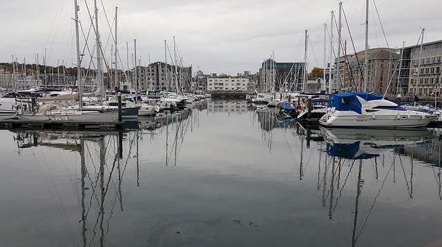 Free download Reflection Boats Yachts -  free photo or picture to be edited with GIMP online image editor