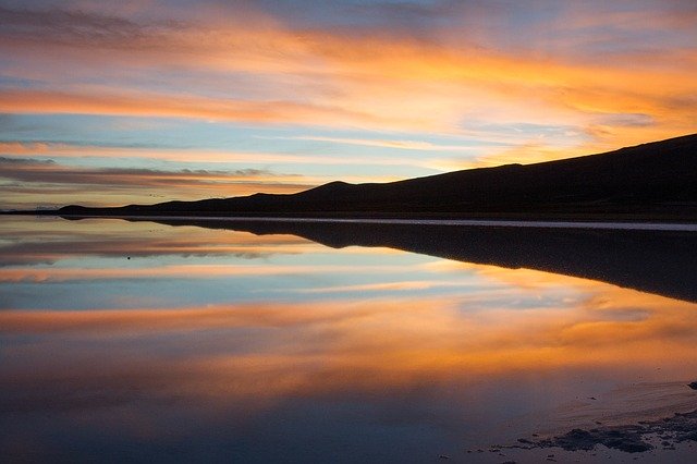 Free picture Reflections Bolivia Sunset Salt -  to be edited by GIMP free image editor by OffiDocs