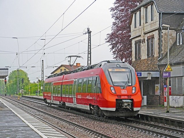 Free download Regional Train Moselle Valley free photo template to be edited with GIMP online image editor