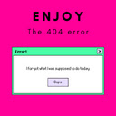 Relaxing 404 page  screen for extension Chrome web store in OffiDocs Chromium