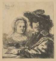 Free download Rembrandt with Saskia (copy) free photo or picture to be edited with GIMP online image editor