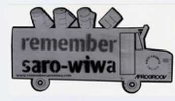 Free download Remember Saro-Wiwa Sticker free photo or picture to be edited with GIMP online image editor