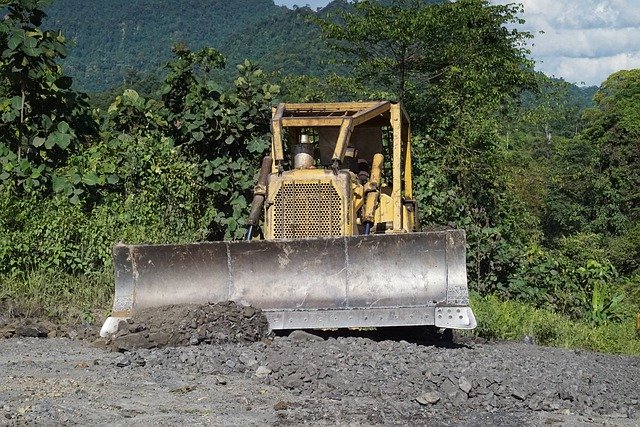 Free download Remote Bulldozer Logging Tracks -  free photo or picture to be edited with GIMP online image editor