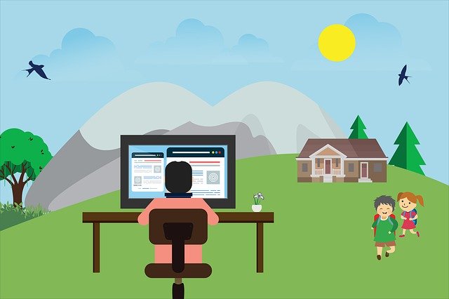 Free download Remote Working Freelancer -  free illustration to be edited with GIMP free online image editor