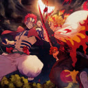 Rengoku Vs Akaza Demon Slayer Gameograf  screen for extension Chrome web store in OffiDocs Chromium