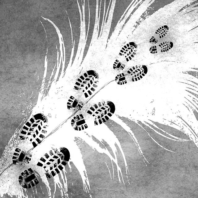 Free download Reprint Shoe Print Trace -  free illustration to be edited with GIMP free online image editor