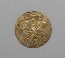 Free download Reproduction of a gold disk with an embossed octopus free photo or picture to be edited with GIMP online image editor